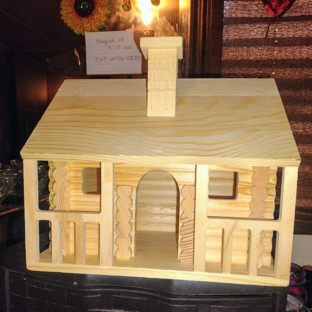 Raw Wood log cabin